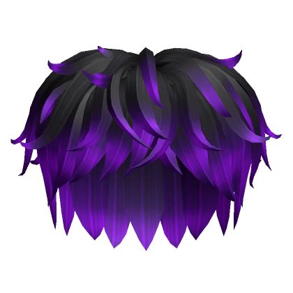 Black Purple Messy Boy Hair Roblox Item Rolimon S