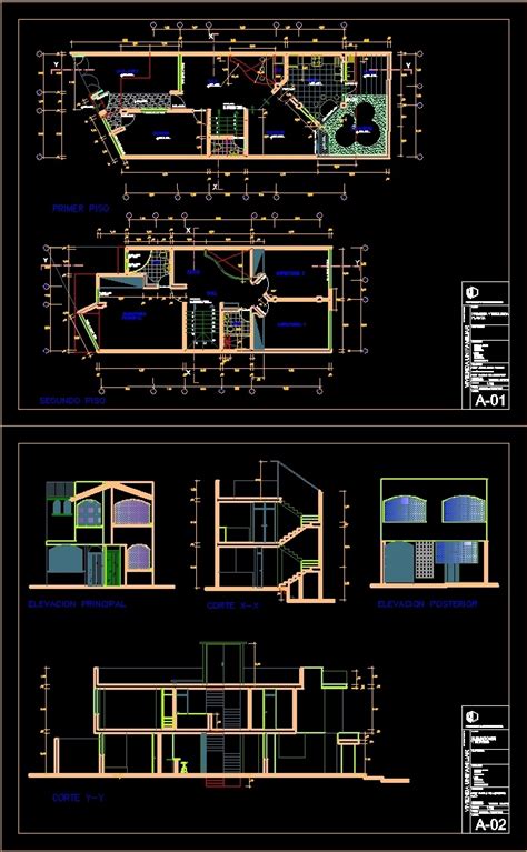 Housing 2 Levels DWG Block For AutoCAD Designs CAD