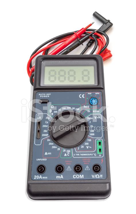 Multimeter, Tester Isolated On The White Background Stock Photo ...