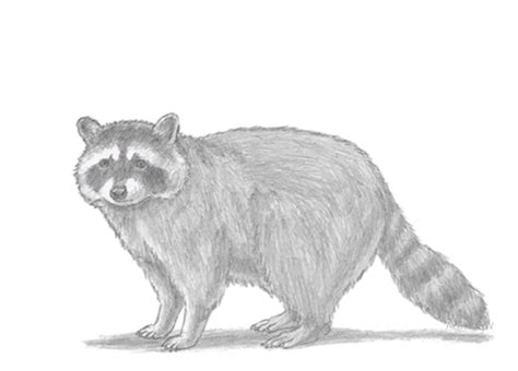 How To Draw A Raccoon For Beginners Step By Step 3dvkarts In 2023