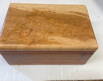 Birdseye Maple Box Etsy