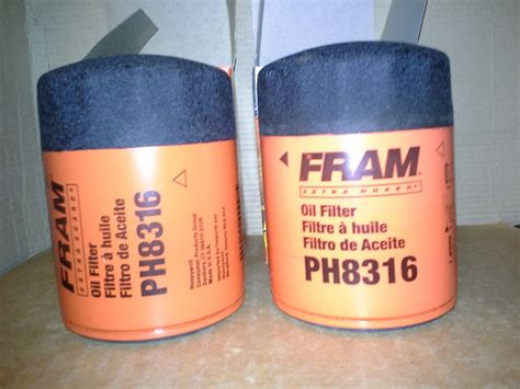 2pk Fram Extra Guard Oil Filter Ph8316 With Sure Grip 3x Engine