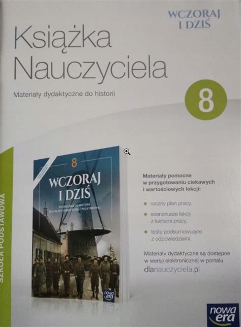 WCZORAJ I DZIŚ 8 KSIĄŻKA NAUCZYCIELA 2018 NOWA ERA 11300034634