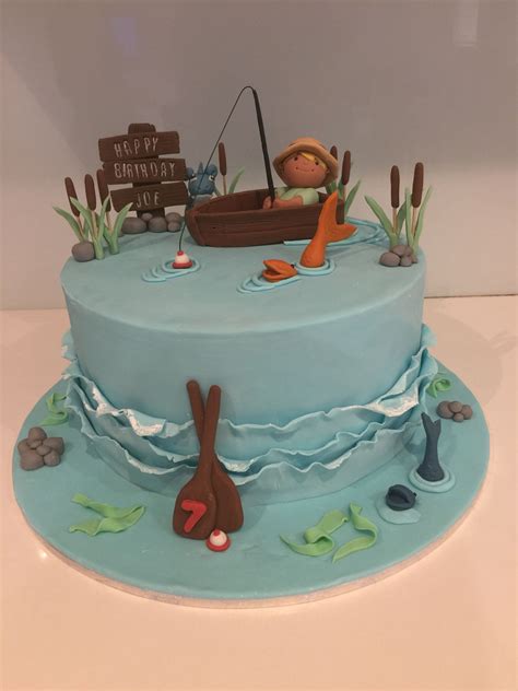 Fisherman cake fishing cake Pokémon Lapris fondant Torte