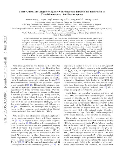 PDF Berry Curvature Engineering For Nonreciprocal Directional