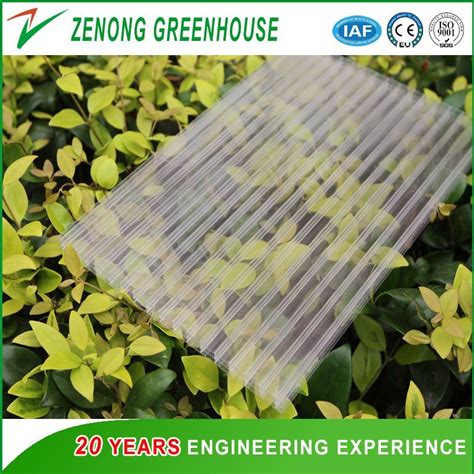 Multispan Pc Sheet Agriculture Plastic Polycarbonate Sheet Covered