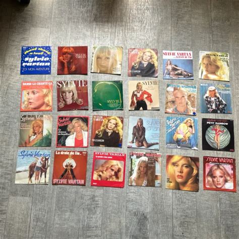 LOT DE 24 SP EP années 60 70 Sylvie vartan disques vinyles 45 Tours