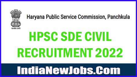 Hpsc Sde Civil Recruitment 2023 Online Form