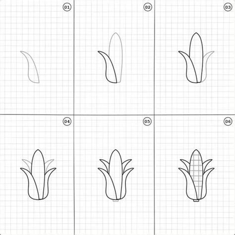 21+ Easy and Beautiful Corn Drawing Ideas - Drawing Photos