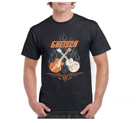 Gretsch Dual Guitar 100 Cotton T Shirt Gretschgear