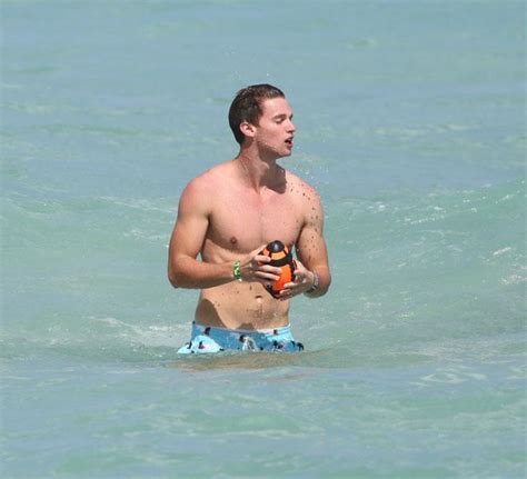 Patrick Schwarzenegger Shows Off His Bod At The Beach