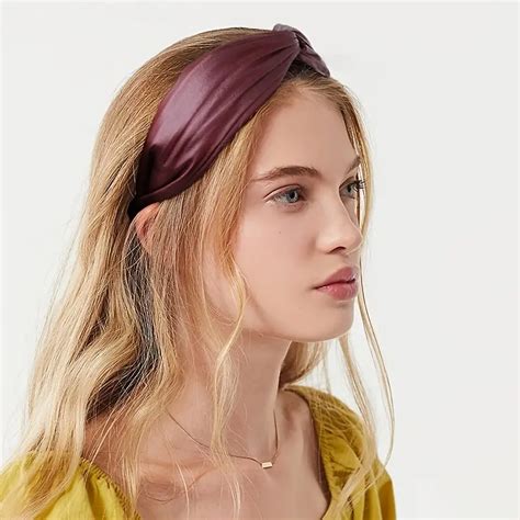 Fashion Cross Knotted Headband Temperament Pu Leather Hair Temu New