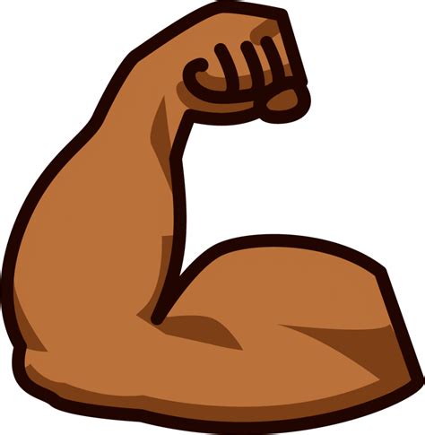 Muscle Brown Emoji Download For Free Iconduck