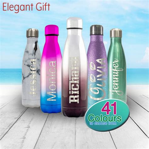 Water Bottles Personalised Engraved Ml Waterbottle Etsy