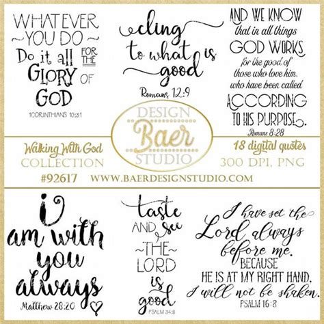 Bible Quotes Bible Verses About Walking With God - Etsy