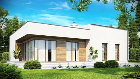 Projekt Domu Zx35 D In 2020 Flat Roof House House Modern Modular Homes