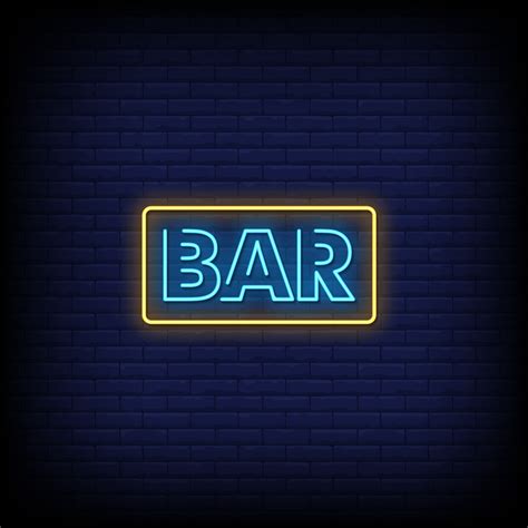 Bar Neon Signs Style Text Vector 2239469 Vector Art at Vecteezy