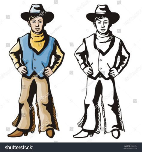 Illustration Cowboy Kid Holding Horse Toy เวกเตอร์สต็อก ปลอดค่า