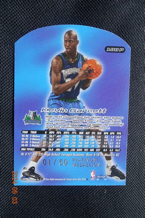 Yahoo オークション Kevin Garnett 1999 2000 Fleer Ultra No 100 Pl