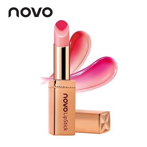 Novo Two Tone Gradient Matte Nude Lipstick Waterproof Long Lasting