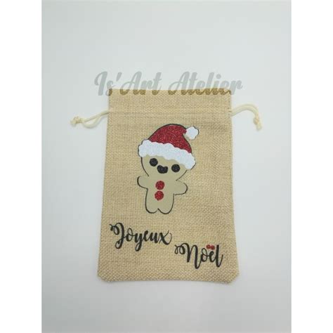 Mini Hotte de Noël en jute