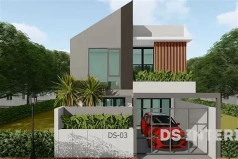 Desain Rumah Minimalis 6x15 Ada 4 Kamar Tidur Dan Ruangan Tampak Luas