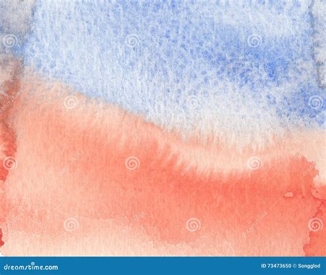 Abstract Red Blue Textures Watercolor Textures Background Stock Photo