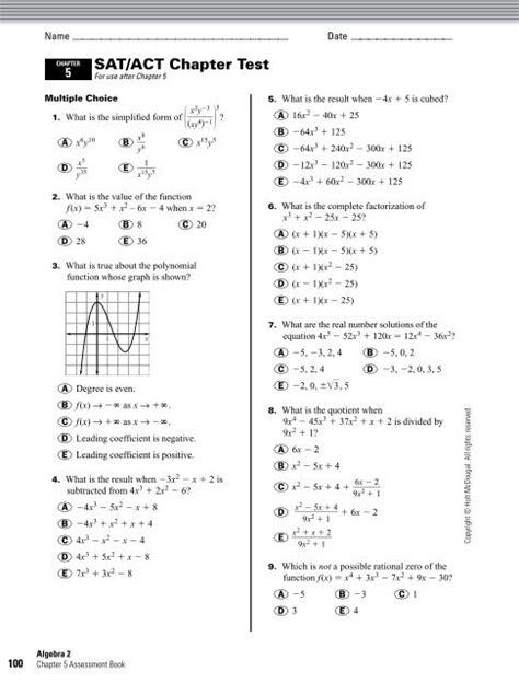 Algebra Chapter Test Answer Key Devinderphinn