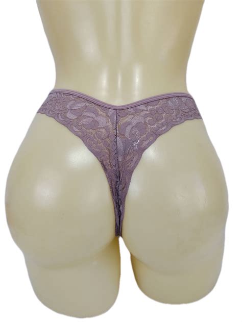 Tanga Fio Microfibra E Renda Lisa Korpus Lingerie