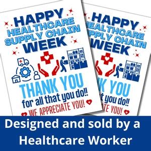 Healthcare Supply Chain Week Printable Poster Happy Supply Chain Week