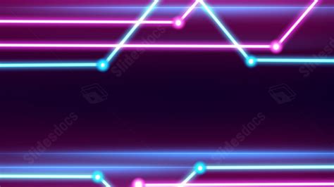 Blue Technology Business Light Neon Effect Neon Powerpoint Background For Free Download Slidesdocs