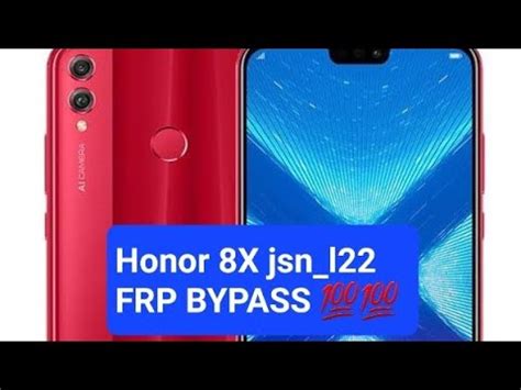 Huawei Honor 8X Frp Bypass JSN L22 FRP Or Google Account Test Point