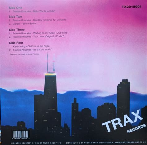 Ultimate Production De Frankie Knuckles 2018 Maxi X 2 Trax Records