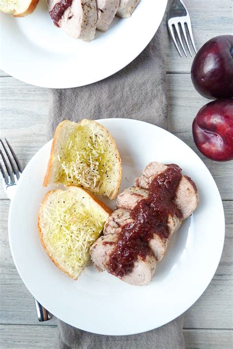 Simple Savory Pork Tenderloin With Plum Sauce 3 Scoops Of Sugar