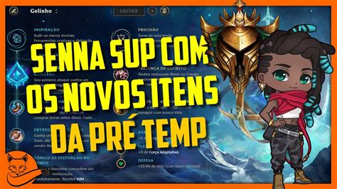 Como Jogar De SENNA SUP Ouro Ranked True Damage Build Runas