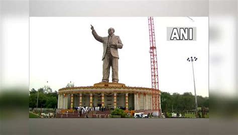 Telangana Cm Kcr Unveils 125 Ft Tall Statue Of Br Ambedkar In Hyderabad Hyderabad News Times Now