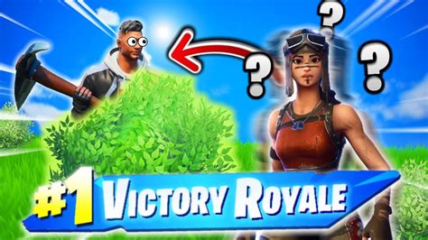 Bush Camping Is Back In Fortnite Youtube