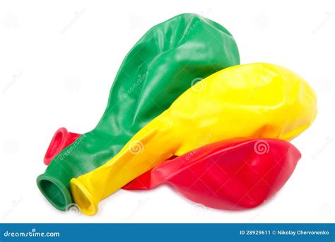 Three Deflated Balloon Stock Image Image Of Ballon 28929611