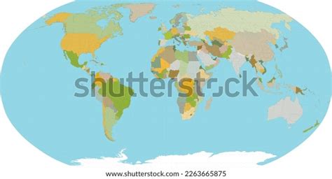 Hi Detailed Vector World Political Map Stock Vector Royalty Free 2263665875 Shutterstock