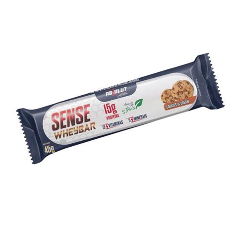 Caixa Barra de proteína Whey sense Bar COOKIES CREAM 12