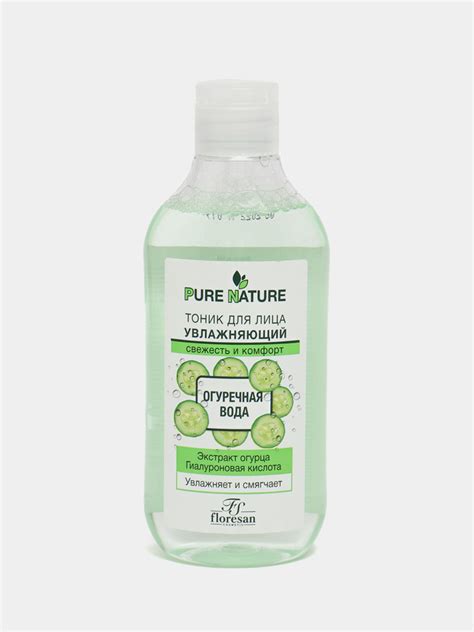 Тоник увлажняющий Floresan Pure nature огуречная вода Ф-636, 300 мл ...