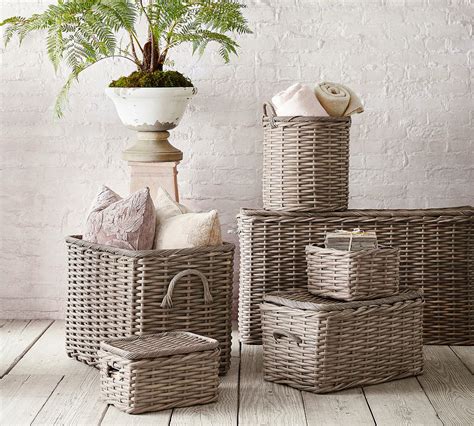 Aubrey Woven Storage Tote Pottery Barn