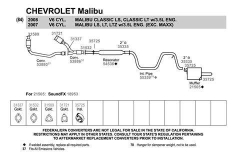 2004 Chevy Malibu Exhaust System Diagram Hanenhuusholli