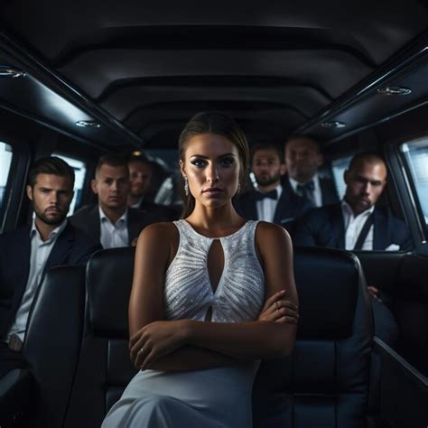 Premium AI Image | Group of people inside a Limousine