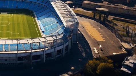 Premium AI Image | aerial view of stadio diego armando maradona