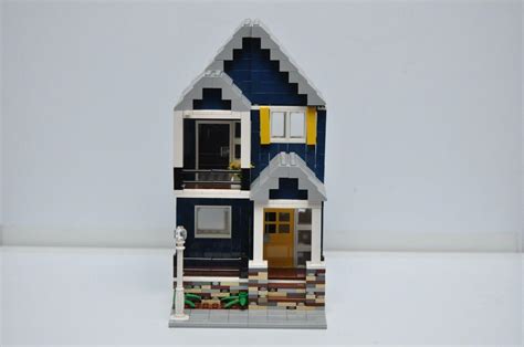 Custom LEGO House Dark Blue Creator Modular City Friends | #3901948058