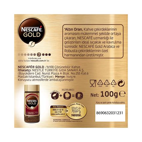 Nescafe Gold Çözünebilir Kahve Kavanoz 100 gr Fiyatı