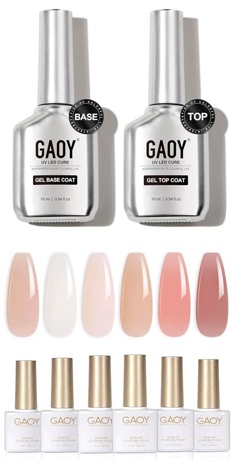 Amazon Gaoy Milky Jelly Nude Gel Nail Polish Pcs Gel Top Coat