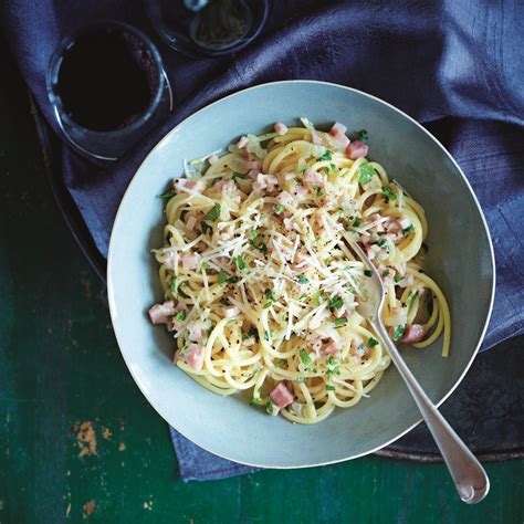 Ham Carbonara Recipe Ham Carbonara Recipe Pork Entrees Pasta Recipes