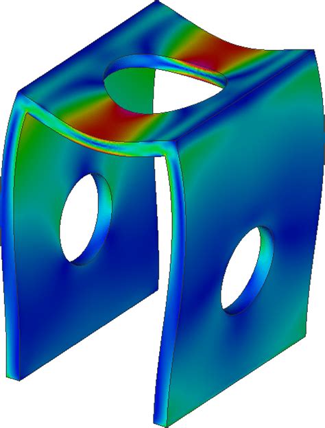 Deformed Configuration And Equivalent Stress Distribution Of The Download Scientific Diagram